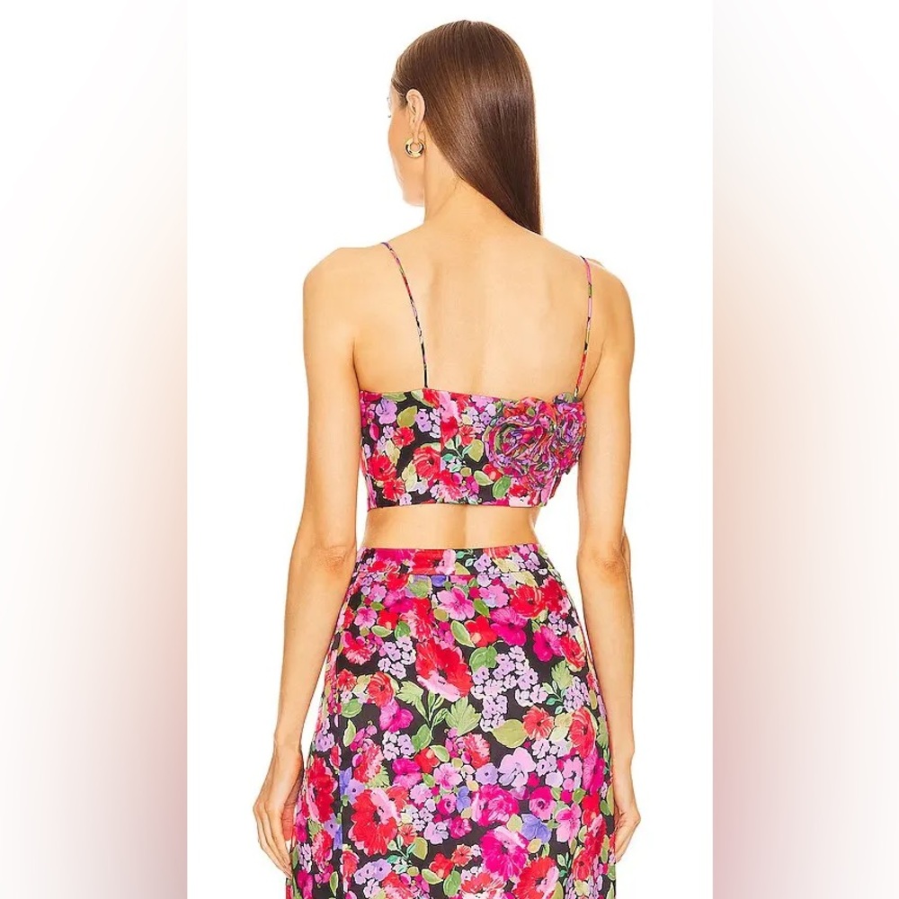 NWT AMUR Sylvie Spaghetti Strap Top in Vintage Flowers, Size 6 - Picture 4 of 10